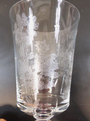 Fostoria Willow Pattern 4 1/2″ Juice Glasses & 5 3/4″ Water Glasses Footed – 5