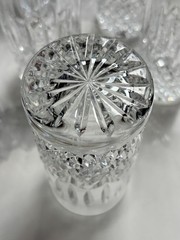 11 Waterford Ballybay Criss Cross Vertical Cut Crystal Highball Glasses 5 1/2»