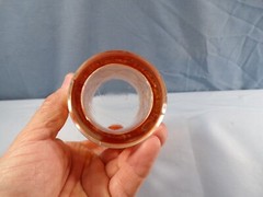Vintage Dugan Diamond Marigold Carnival Glass Grapevine Lattice Tumbler INV4