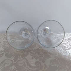 4 Crystal Gold Rim Wine Or Water Glasses 7″ Tall Holds 8oz