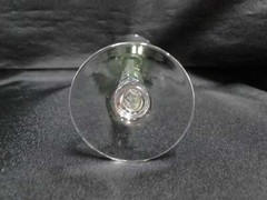 UNK4100 Green / Chartreuse Glass Bowl, Clear, Twisted Stem: Cordial, 5 3/8″ Tall