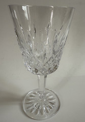 Vintage Waterford Lismore 7″ Tall Water Wine Goblet, Beautiful