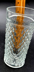 Vintage Indiana Glass? Diamond Point Tumbler Water Glass 12 oz to Rim