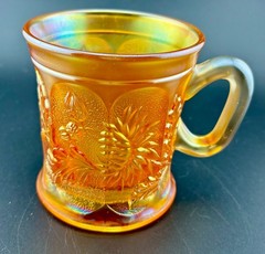 Northwood Marigold Dandelion Carnival Glass Mug
