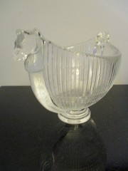 Rare Kjell Engman Kosta Boda Double Horse Head Crystal Bowl – «Nordica» Series!1