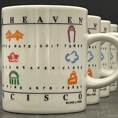 SNCO Chocolate Heaven 4 Piece San Francisco Embarcadero Demitasse Cups China 4oz
