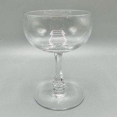 Set Of 4 Vintage Fostoria Fascination Clear Champagne/Tall Sherbet Glasses /cb
