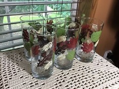 6 Nice 16 Oz Libbey Fall Leaf Tumblers Glasses