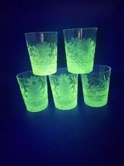 5 ABP Antique McKee Innovation Old Fashioned Cut Crystal Glasses 1 As-is + Bonus