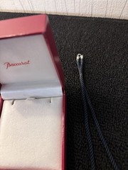 Sky Blue Heart Necklace In Baccarat Crystal Model 3