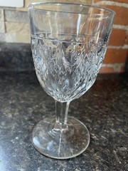 EAPG Doyle & Co. Flint Glass Goblet Pattern No. 33 Thumbprint And Diamond