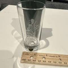 Burns Crystal Deluxe Drum Glass Hand Crafted Scottish Clear Crystal ~3.5 in