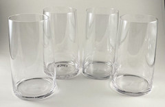 Mikasa Crystal Hand Blown Glasses (4) 5.75” Tall