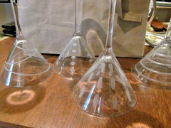 *Mikasa Cheers dots, lines, spirals 10 Ounce Martini Glasses Set Of 4
