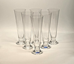 X6 Marquis by Waterford Crystal Pilsners Beer Glasses 9 1/4″