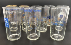 Set of 12 Corning Glass Works Anniversary Tumblers for Employees 1954-1963