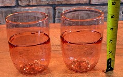 Pair Of Studio Hand Blown Glass Signed FREDERICK WARREN Stunning!