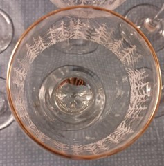 Set of 9 Vintage Libbey Arby’s Frosted White Pines Wine Goblets 7″ 9 oz.