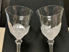 2 J.G. Durand Florence Wine Glasses