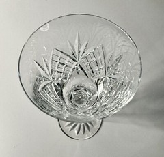 Set Of 6 Cristallerie Lorraine France Cut Crystal Sherry White Wine Glasses 7” T