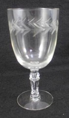 Fostoria Holly Clear Stem 6030 Set of Three Low Water Goblets