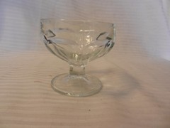 Vintage Clear Glass Ice Cream or Dessert Cup 3.125″ Tall