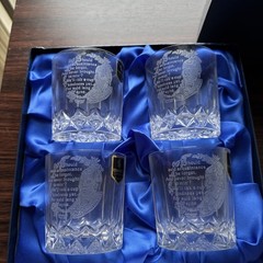 Edinburgh Crystal Robert Burns «Auld Lang Syne» whiskey tumbler set