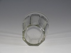Vintage Dominion Glass EAPG Crystal Colonial Water Tumbler Maple Leaf Logo c1900