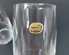 Set of 3 Bohemia Crystal Tumbler Style Drinking Glasses 5-1/8″Tall