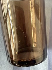Set Of 6 VTG 1960s-1970s Vereco Tempered Brown Smoke Glasses 3″H 2.5″D France
