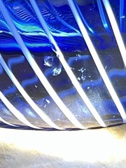VINTAGE DANSK Cobalt Blue Spiral Swirl Glass Mouth Blown – Double Old Fashioned