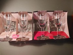 2 Sets Of 4 Libbey Cordial Glasses NIB