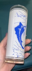 Vintage Unbranded Frosted Souvenir Tumbler FLORIDA SUNSHINE STATE