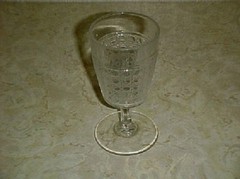 EAPG Clear Cane Water Goblet