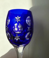 FABERGE CRYSTAL NA ZDOROVYE SET OF 4 LIQUEUR/CORDIAL COLORED GLASSES, RARE, NEW