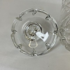 Heavy Lead Glass Crystal Cut Pineapple 7 x 4.5 Candy Jar