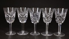Waterford Lismore 5.5” White Wine Glasses Lot of 5 – Fast Ship!