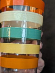 MCM Anchor Hocking Fiesta Bands Tumbler 11 oz Original 1960’s