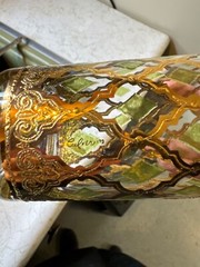 1940s-1950s 22k gold/green culver glassware