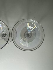 Set Of Four Coup Champagne Glasses Irredescent Vertical Optic / See Pics