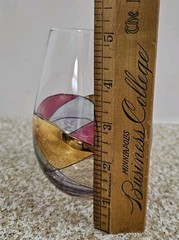 Milano Romanian Mosaic Stained Stemless Wine Glass