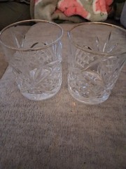 Godinger Dublin Old Fashioned Glasses Set Of 2 Lead Crystal 8oz