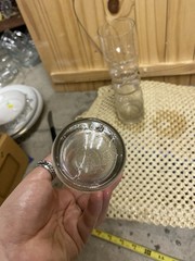 Set of Two Unique Vintage Clear Uniglass Twist Drinking Glasses