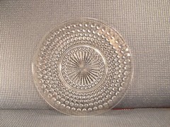 Anchor Hocking Glass Vintage Hobnail Clear Pattern Luncheon Plate 8 1/2″