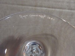 WATERFORD CRYSTAL CHAMPAGNE FLUTES 2 SIGNED JOHN CONNELLY RARE Millennium Series