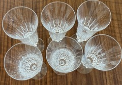Vintage W.M. Dalton Unit No. 3 French Lead Crystal Parfait/Sour Glass Set of 6
