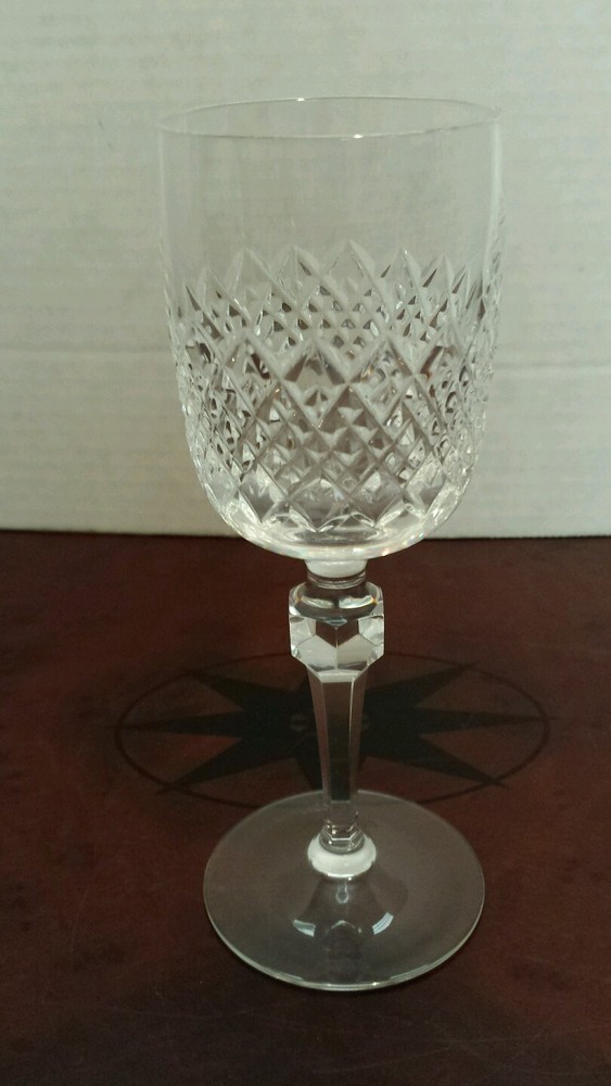 Franz Wittwer Crystal Wine Glass, Mozell Pattern (?) 6 1/2″