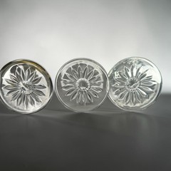 Vintage Edinburgh Crystal Romeo Wine Glasses Set of 3 Cut Crystal 7.5”