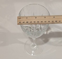 Royal Crystal Rock TRIX Water Goblet, Cocktails Wine Glass 8.75″T, Set of 2