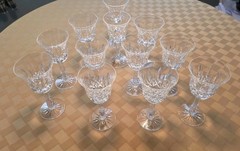12 Waterford Balleyshannon (cut) Claret Wine Goblets